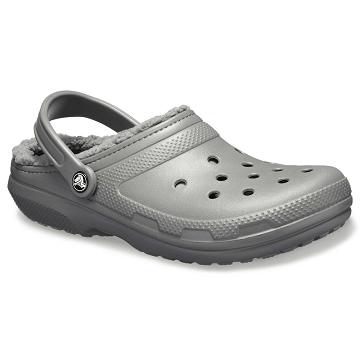 Zapatos Crocs Classic Forro Clog Hombre Plateados | Mexico 0676MQZA